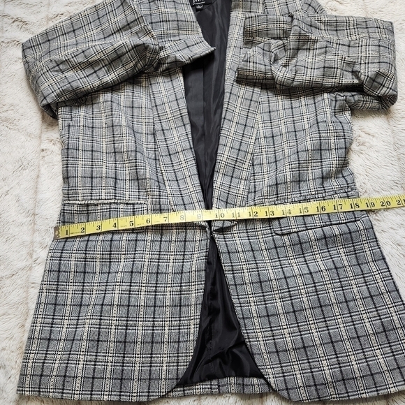 Blazer Sport jacket plaid Collard PRIVY - Picture 11 of 13